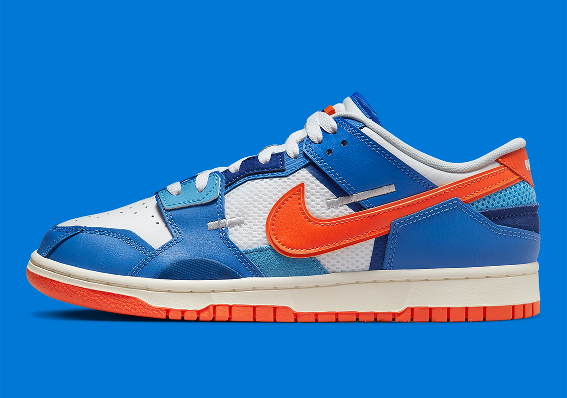 Nike Dunk Low Scrap Knicks Dm0128 100 4