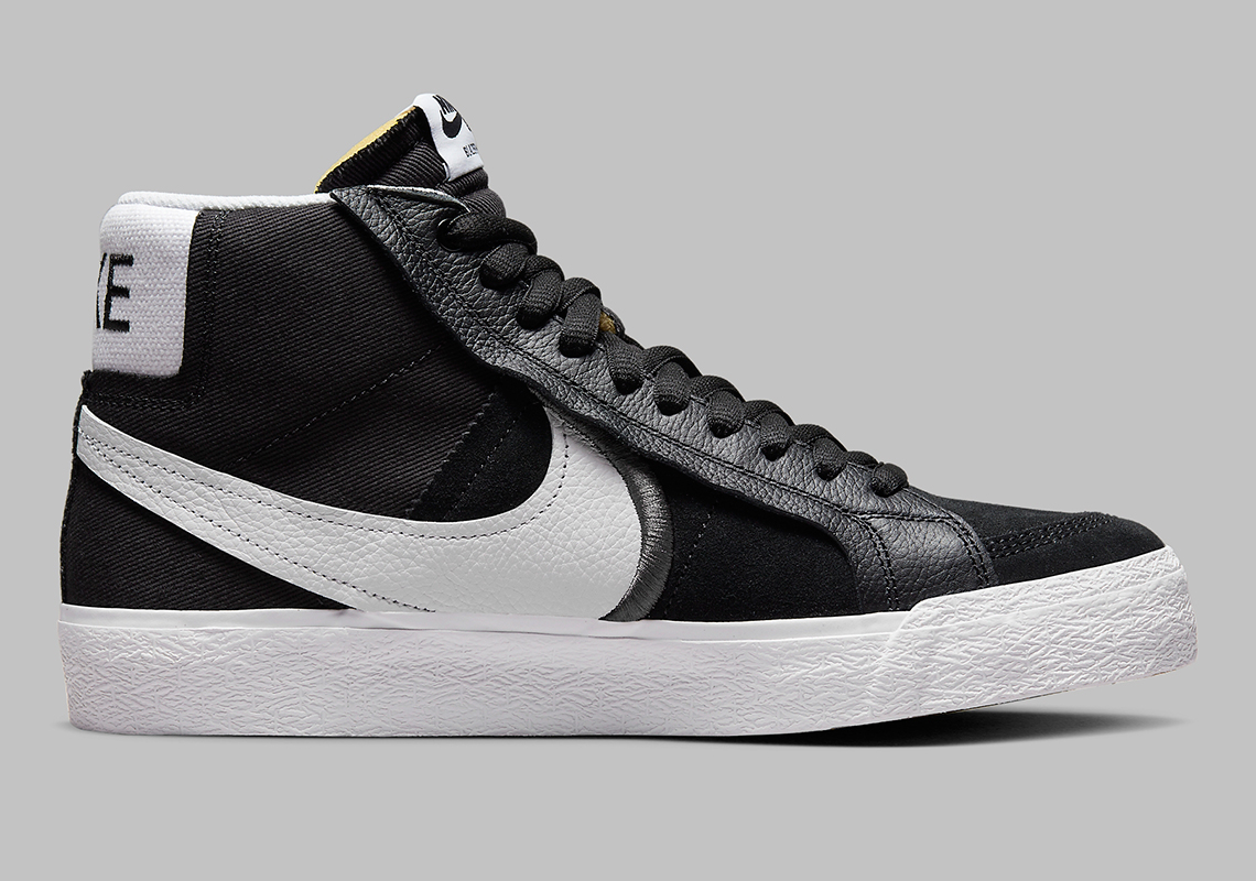 Nike Sb Blazer Mid Black White Dr9144 001 4