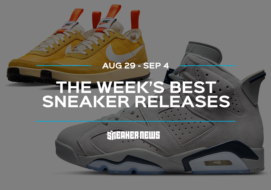 The Air Jordan 6 "Georgetown" And Tom Sachs x Nike GPS "Dark Sulfur" Headline This Week's Best Releases