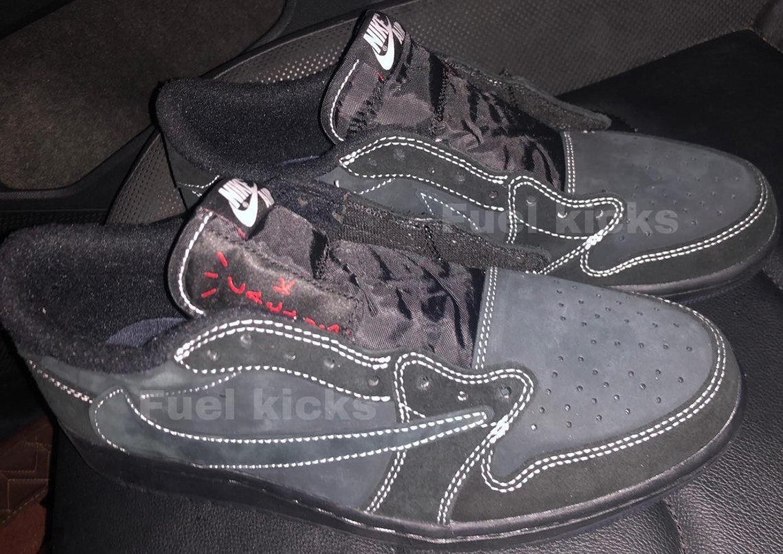 First Look At The Travis Scott x Air Jordan 1 Low “Black/Phantom”