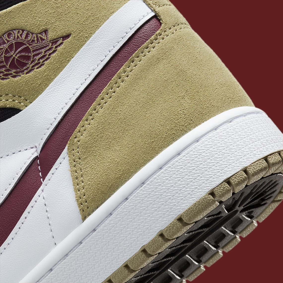 Air Jordan 1 Zoom Cmft Khaki Maroon Ct0978 203 6