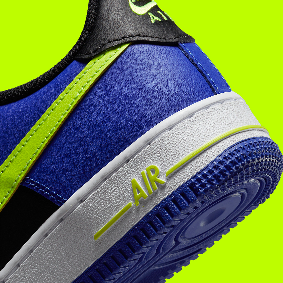 Nike Air Force 1 Low Royal Volt Black Fd0302 400 7
