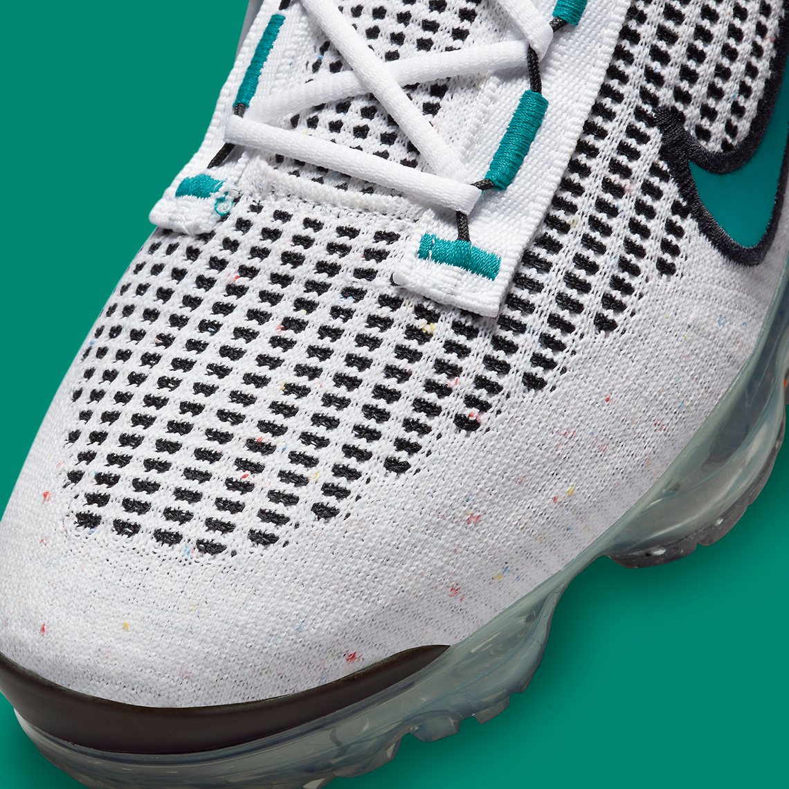 Nike Vapormax Flyknit 2021 White Black Teal Dq3974 100 4