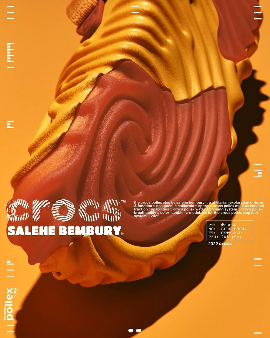Salehe Bembury Crocs Pollex Clog Cobbler Orange Release Date 9 1
