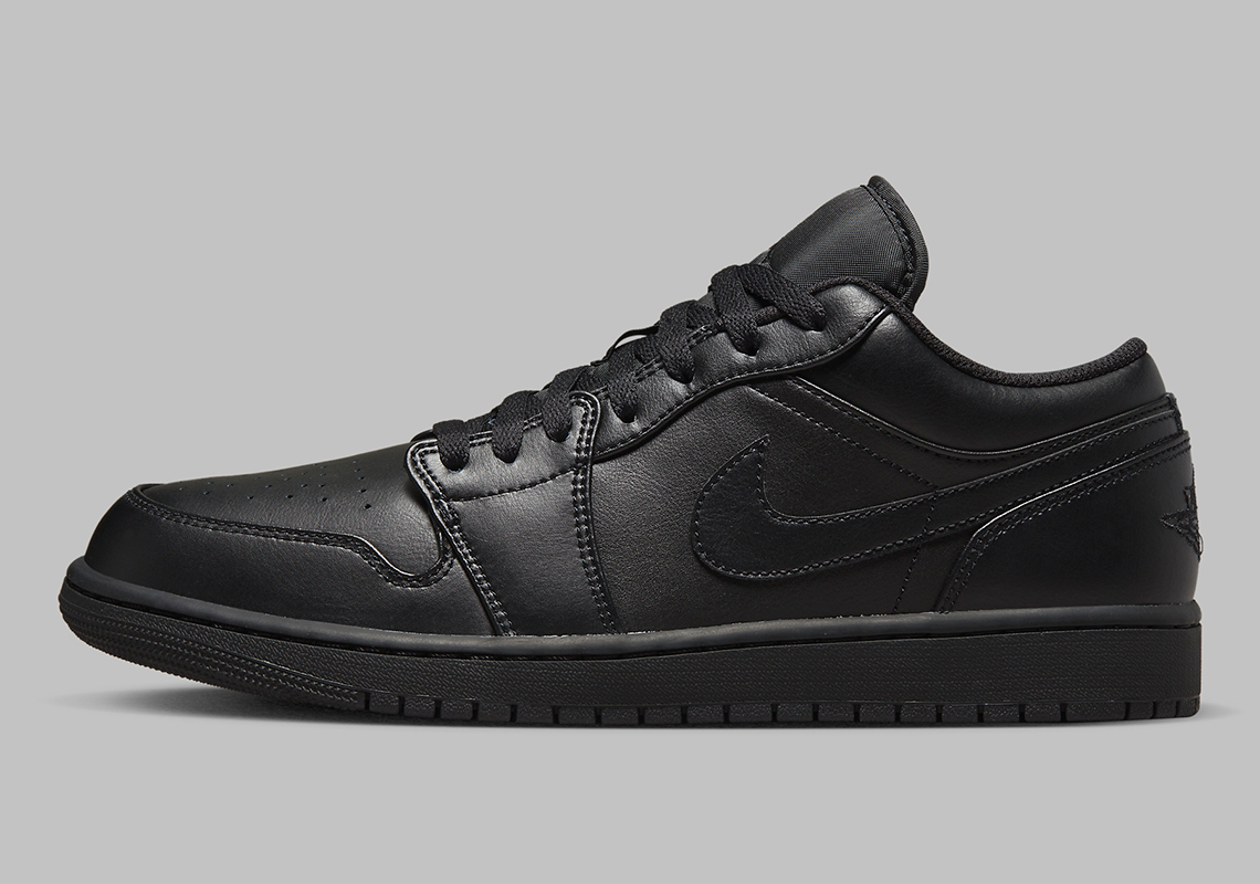 The Air Jordan 1 Low Gets Treated With A Clean "Triple Black" Ensemble