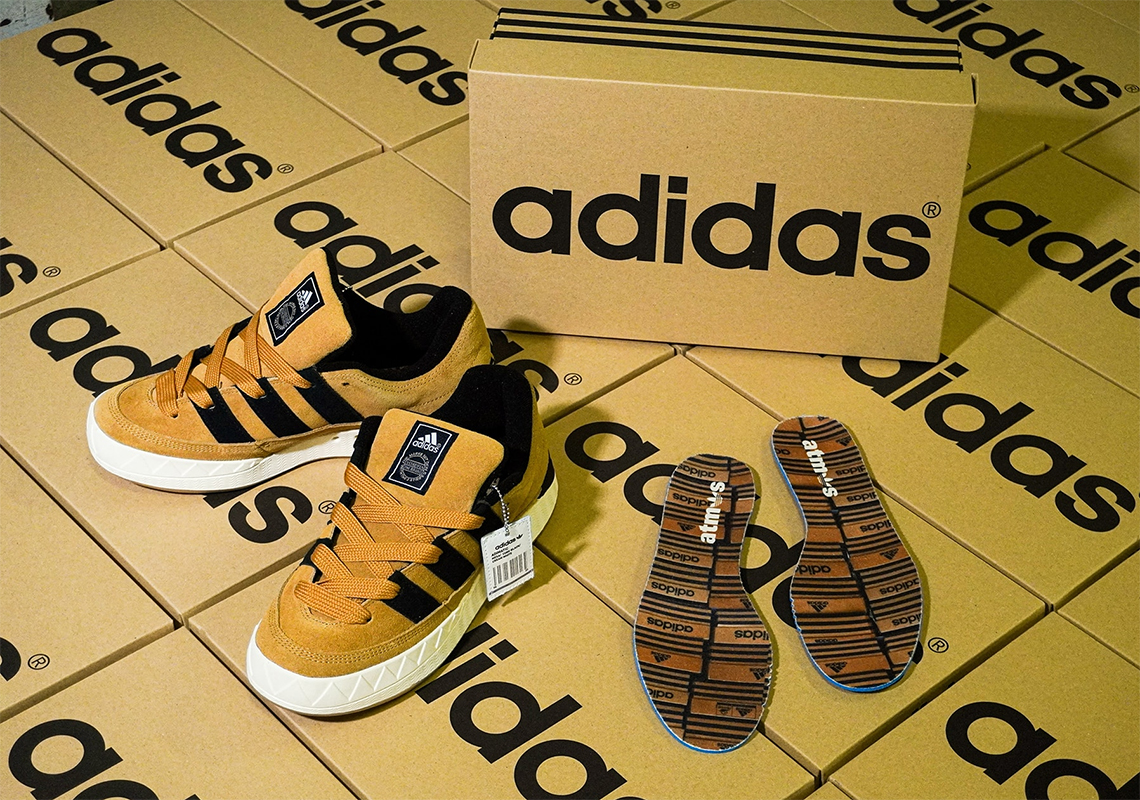 The atmos x adidas Adimatic Remembers The Three Stripes’ Classic Brown Box