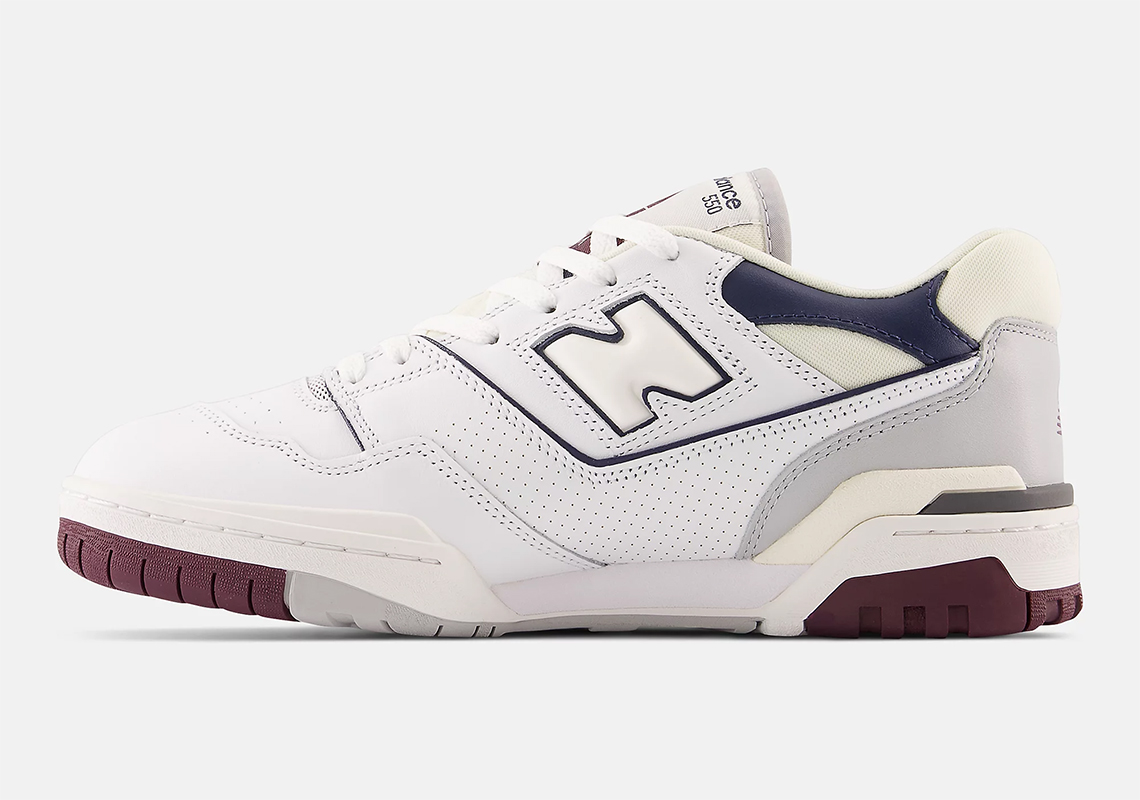 New Balance 550 Maroon Navy Bb550pwb 2
