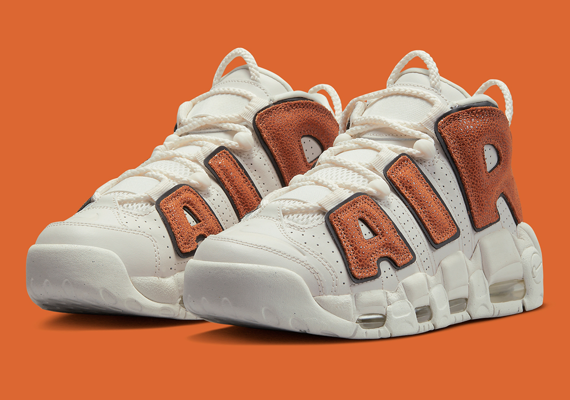 The Nike Air More Uptempo Employs The Pebble Grain Of A Basketball
