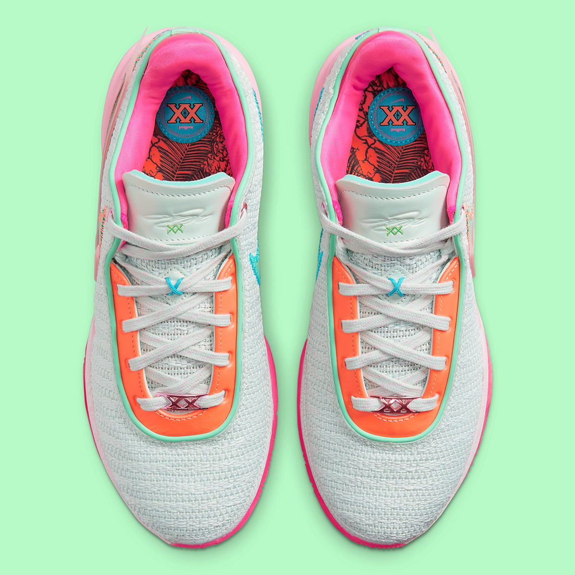 Nike Lebron 20 Barely Green Multi Color Medium Soft Pink Dj5423 300 5