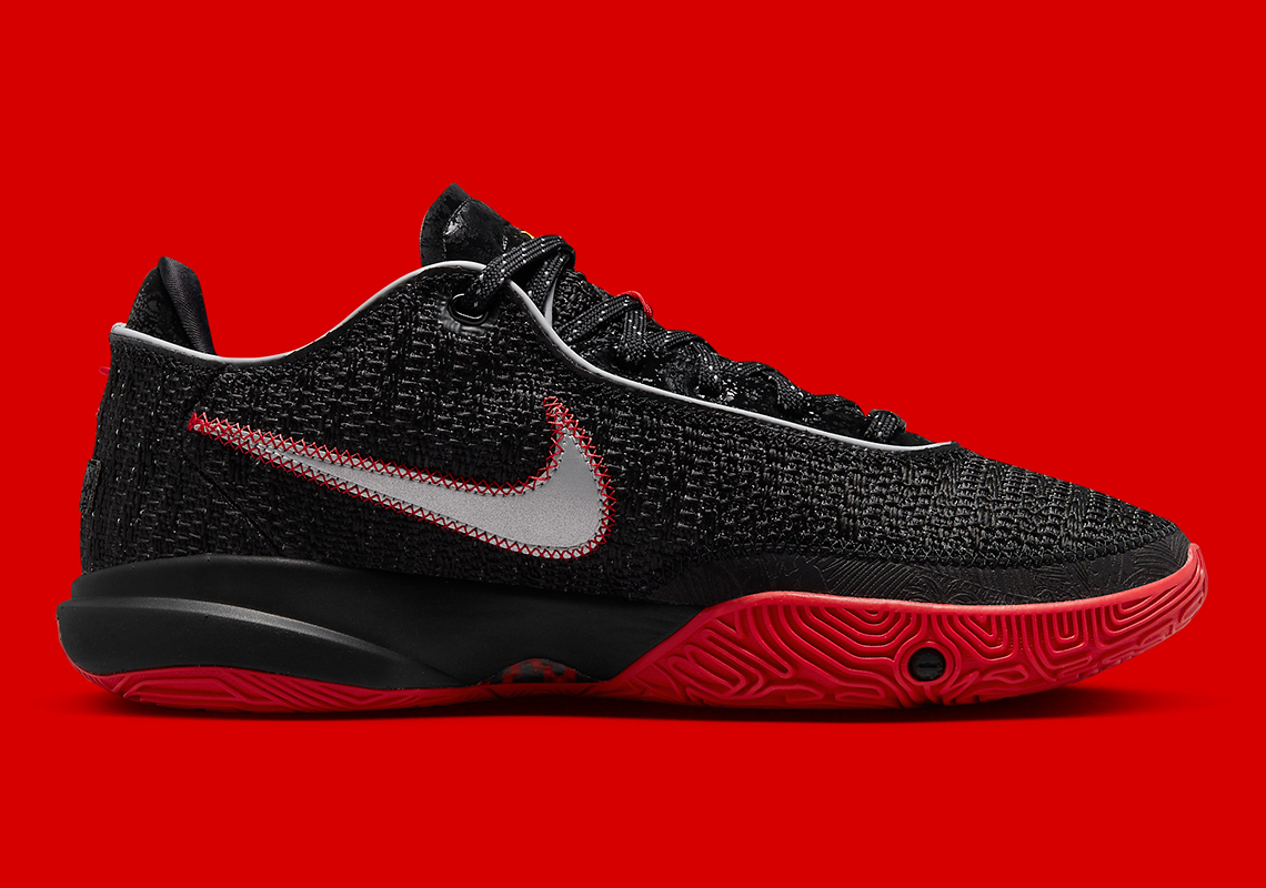 Nike Lebron 20 Black University Red Dj5423 001 1