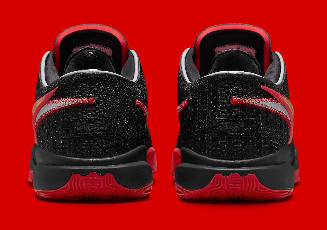 Nike Lebron 20 Black University Red Dj5423 001 3