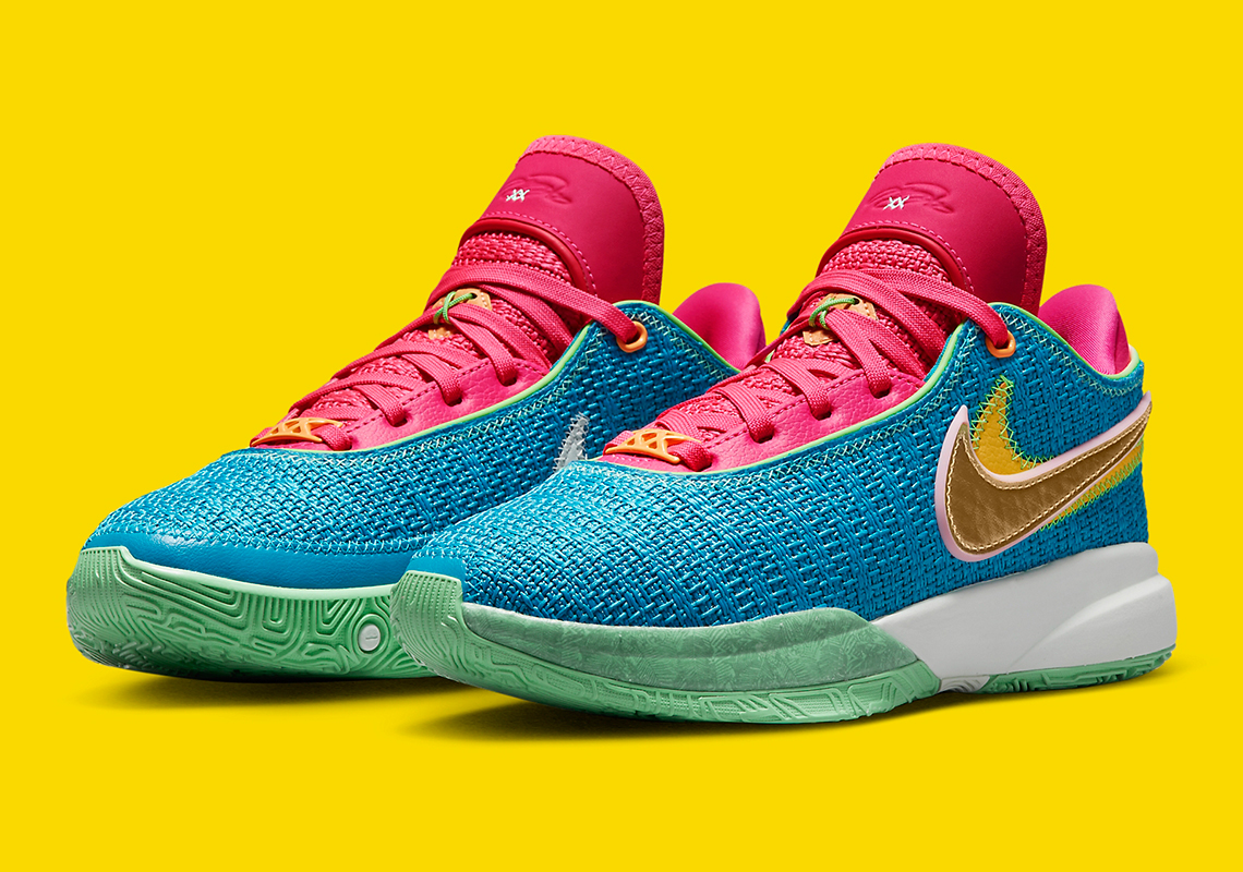 The Nike LeBron 20 “Laser Blue” Goes Heavy With Multi-Color