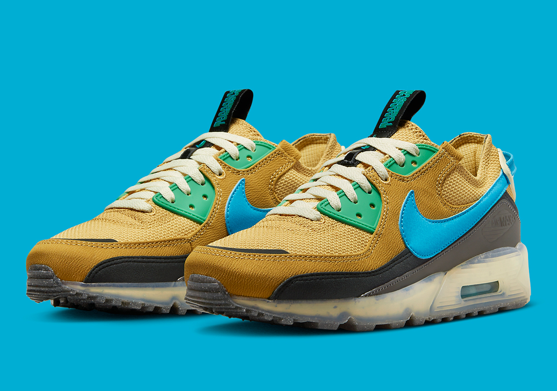 "Wheat Gold" And "Blue Lightning" Brighten Up The Nike Air Max Terrascape 90