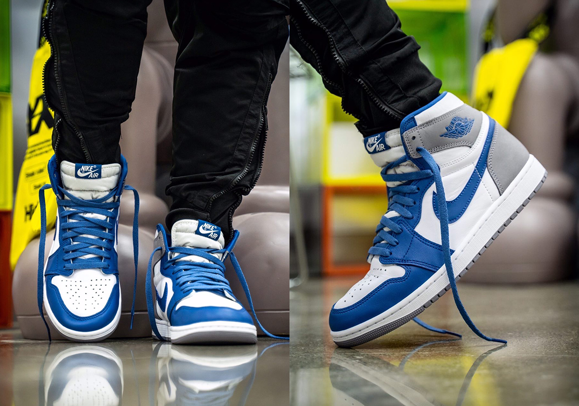 On-Foot Look At The Air Jordan 1 Retro High OG "True Blue"