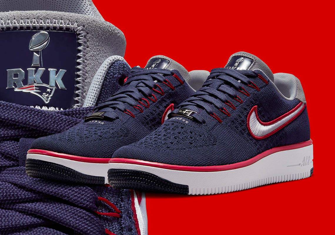 Nike Air Force 1 Flyknit New England Patriots Robert Kraft Fd0495 400 0