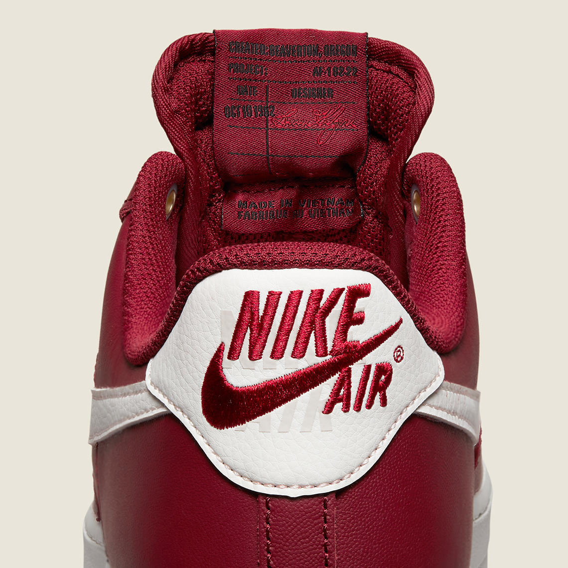 Nike Air Force 1 Low 07 Prm Team Red Sail Gym Red Dq7664 600 5