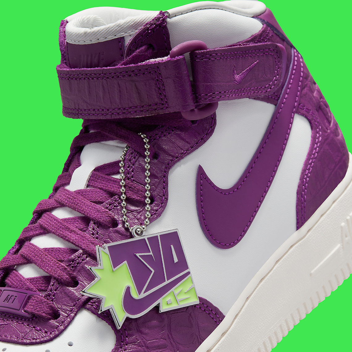 Nike Air Force 1 Mid Tokyo Viotech Ghost Green Metallic Silver Dz4865 503 9