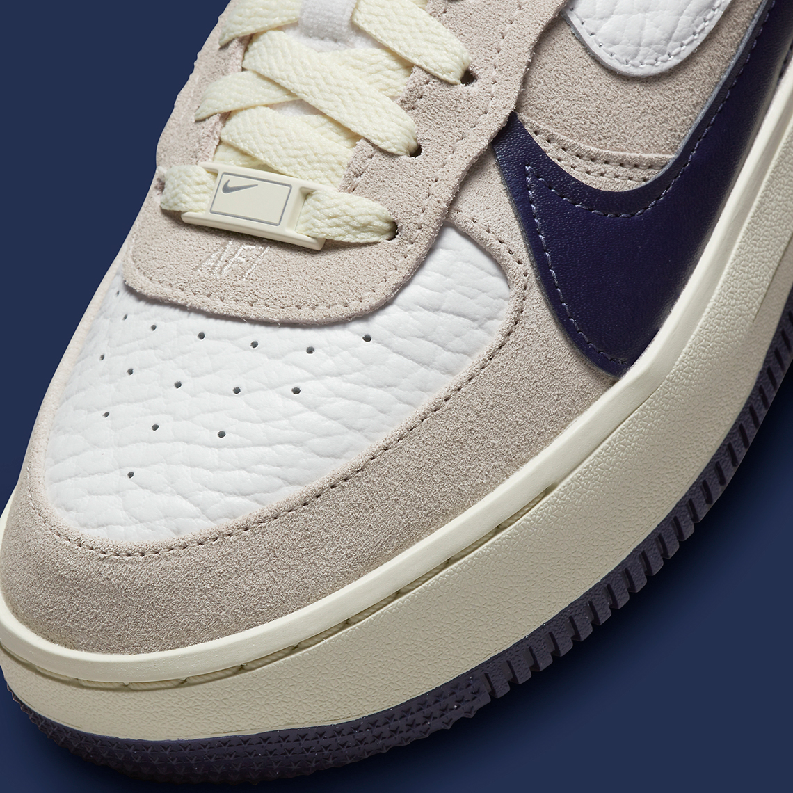 Nike Air Force 1 Plt Af Orm White Navy Fb8481 100 3