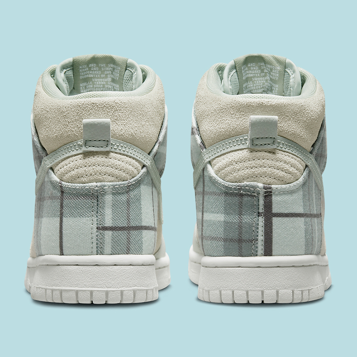 Nike Dunk High Gs Plaid Mint Foam Dv1724 100 8