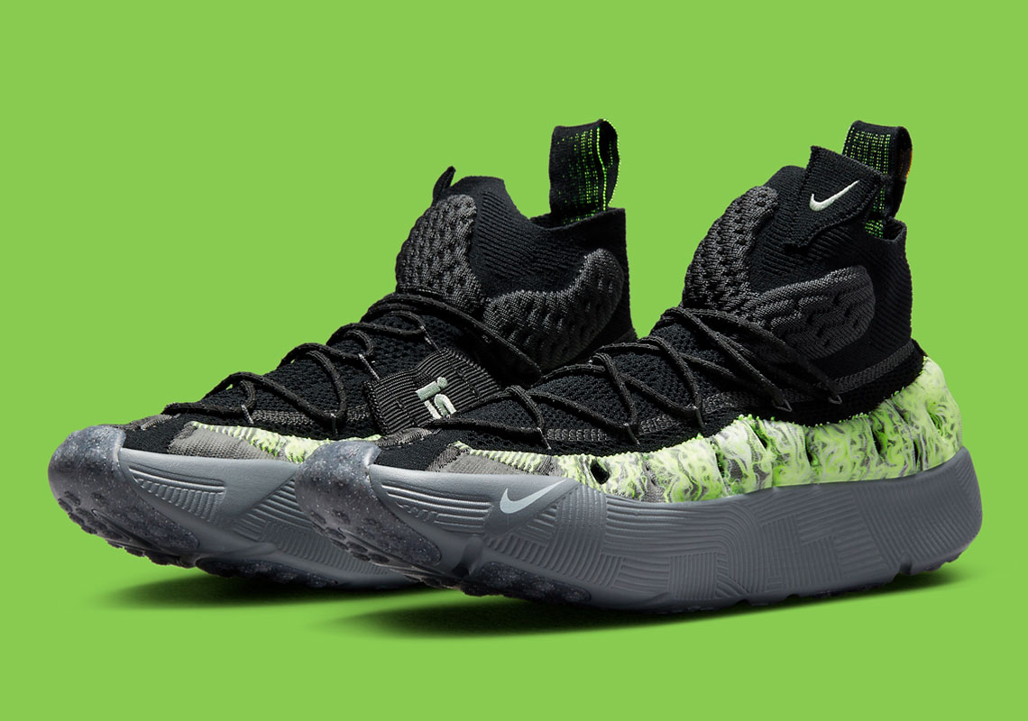 Nike Ispa Sense Flyknit Black Neon Green Cw3203 003 8