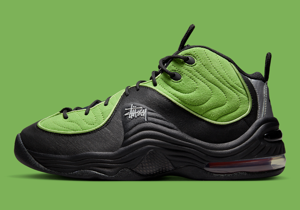 Stüssy x Nike Air Penny 2 Releasing In "Green Flash/Black"