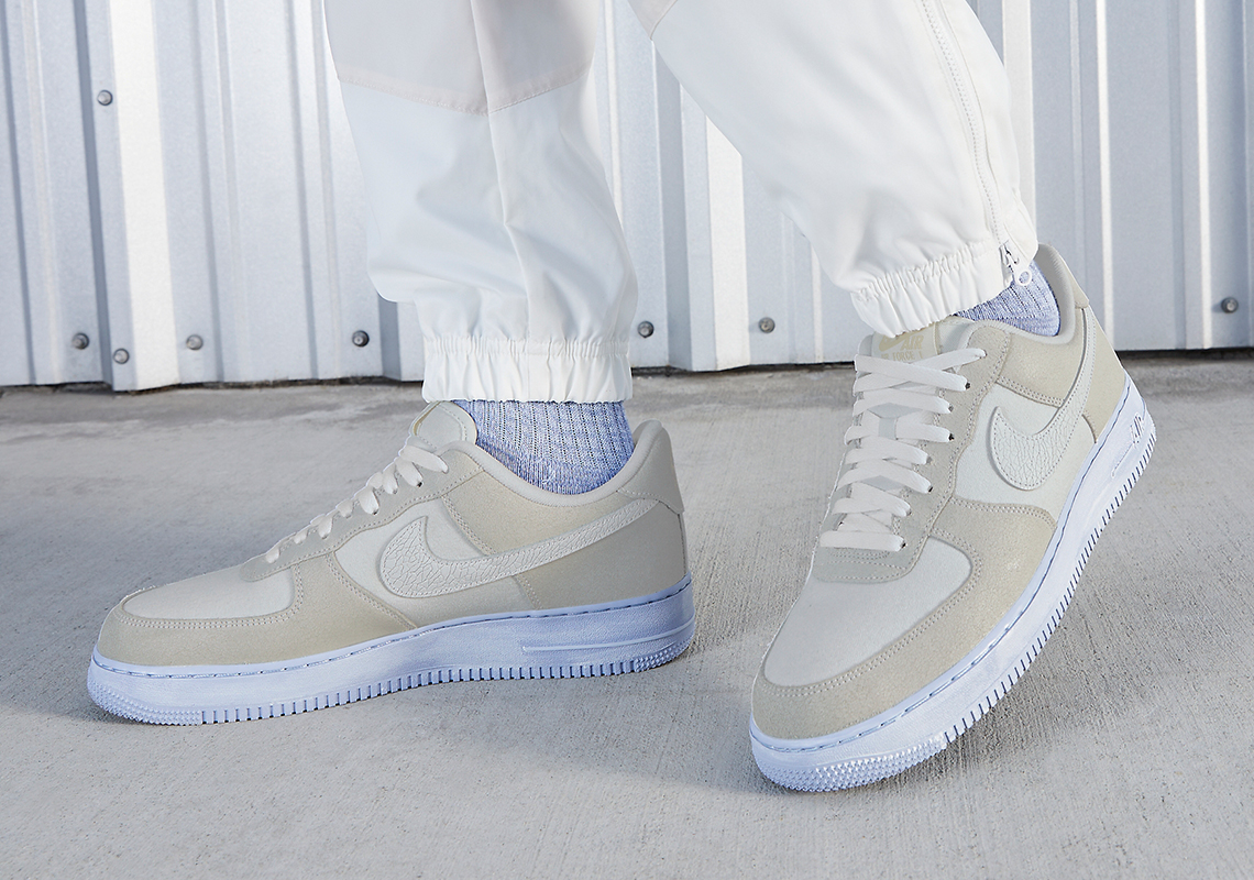 Deeply Cracked Suedes Express A Vintage Aesthetic Unto The Nike Air Force 1