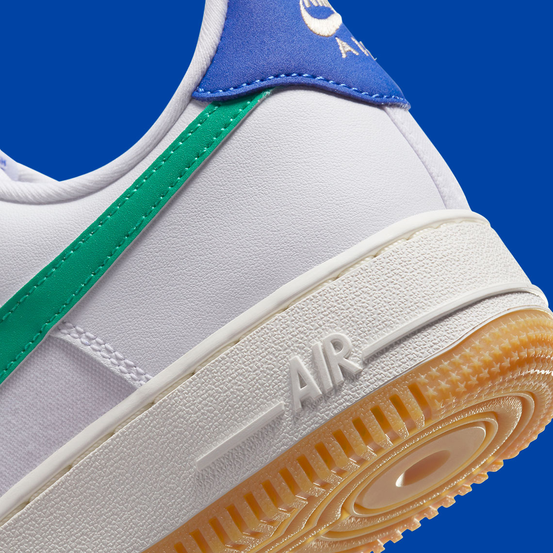 Nike Air Force 1 Low Womens White Stadium Green Game Royal Sanddrift Gum Light Brown Dd8959 110 3