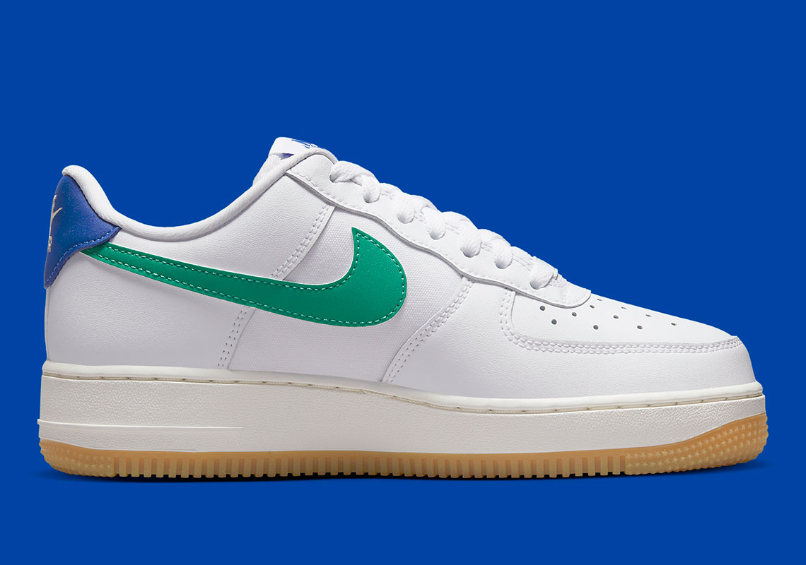 Nike Air Force 1 Low Womens White Stadium Green Game Royal Sanddrift Gum Light Brown Dd8959 110 4