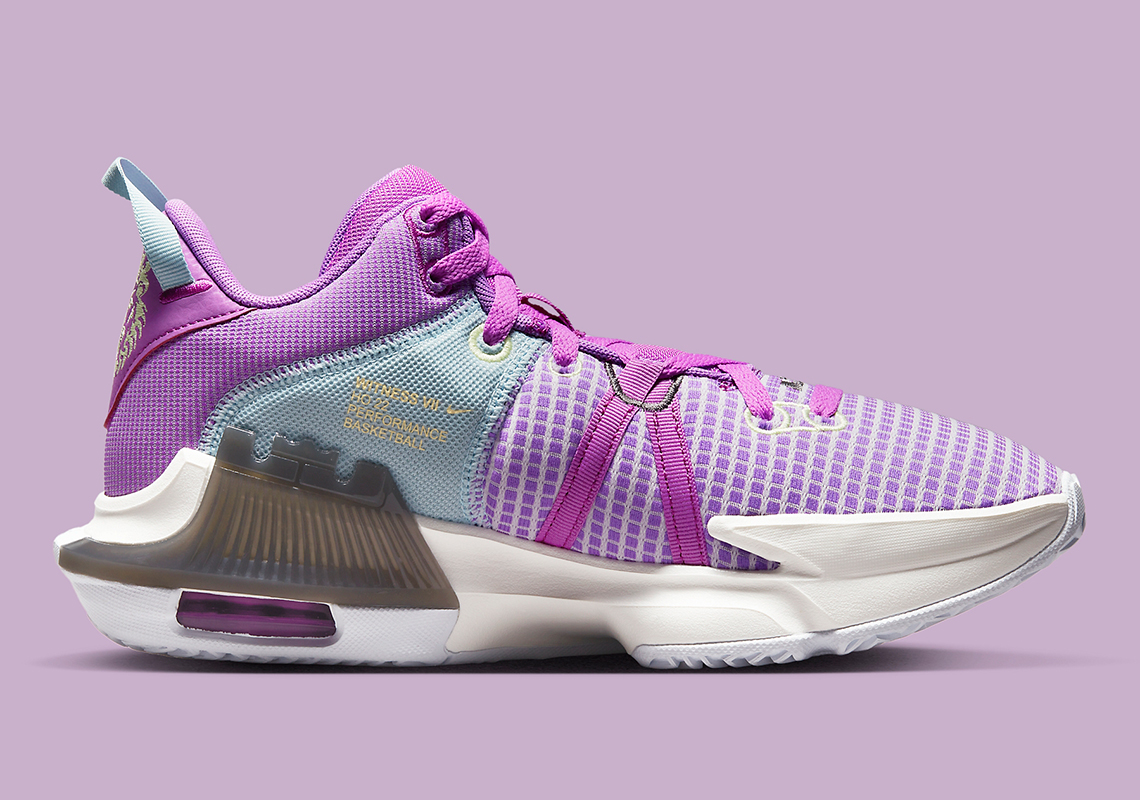 Nike Lebron Witness 7 Purple Yellow Dm1123 500 6