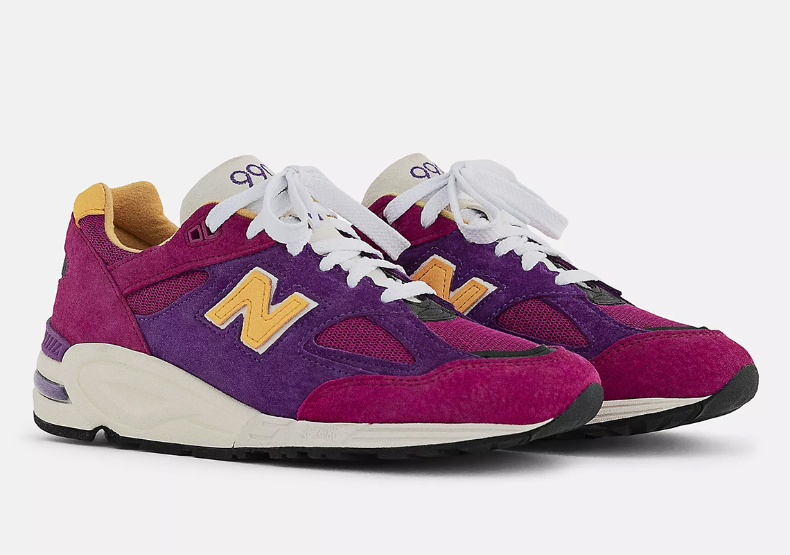 New Balance 990v2 M990py2 Purple Yellow 1