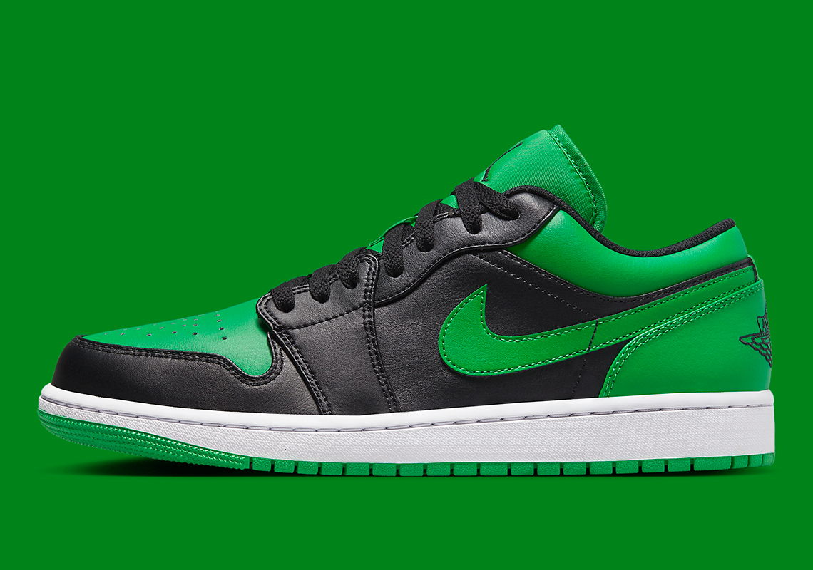 Air Jordan 1 Low Lucky Green Black 553558 065 5