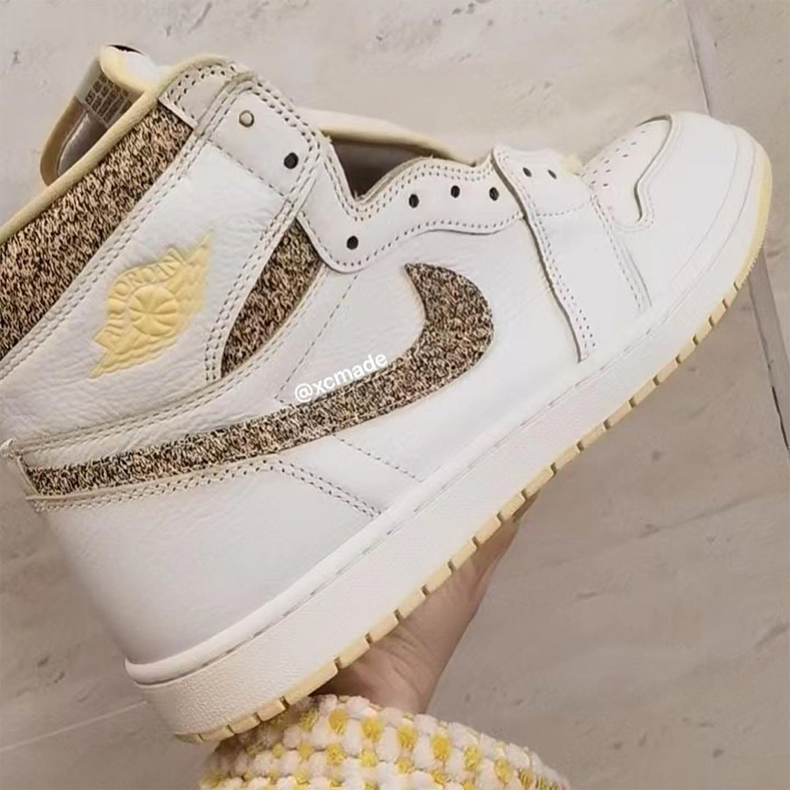 Air Jordan 1 Retro High Og White Yellow Woven 1