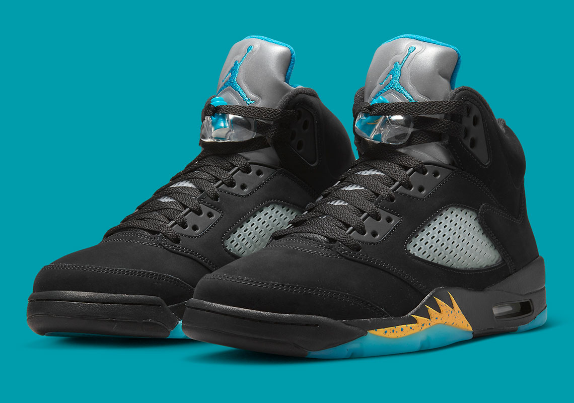 Air Jordan 5 Black Aquatone Taxi Dd0587 047