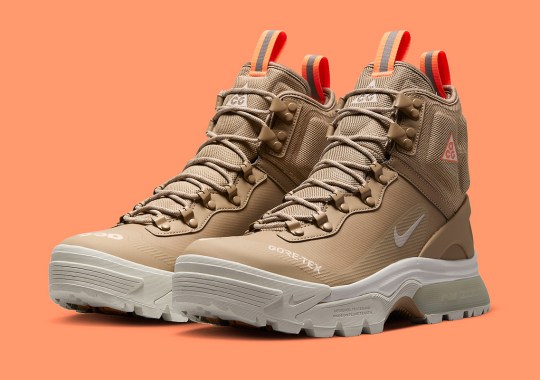 The Latest Nike ACG Zoom Gaiadome GORE-TEX Pairs “Khaki” And “Atomic Orange”