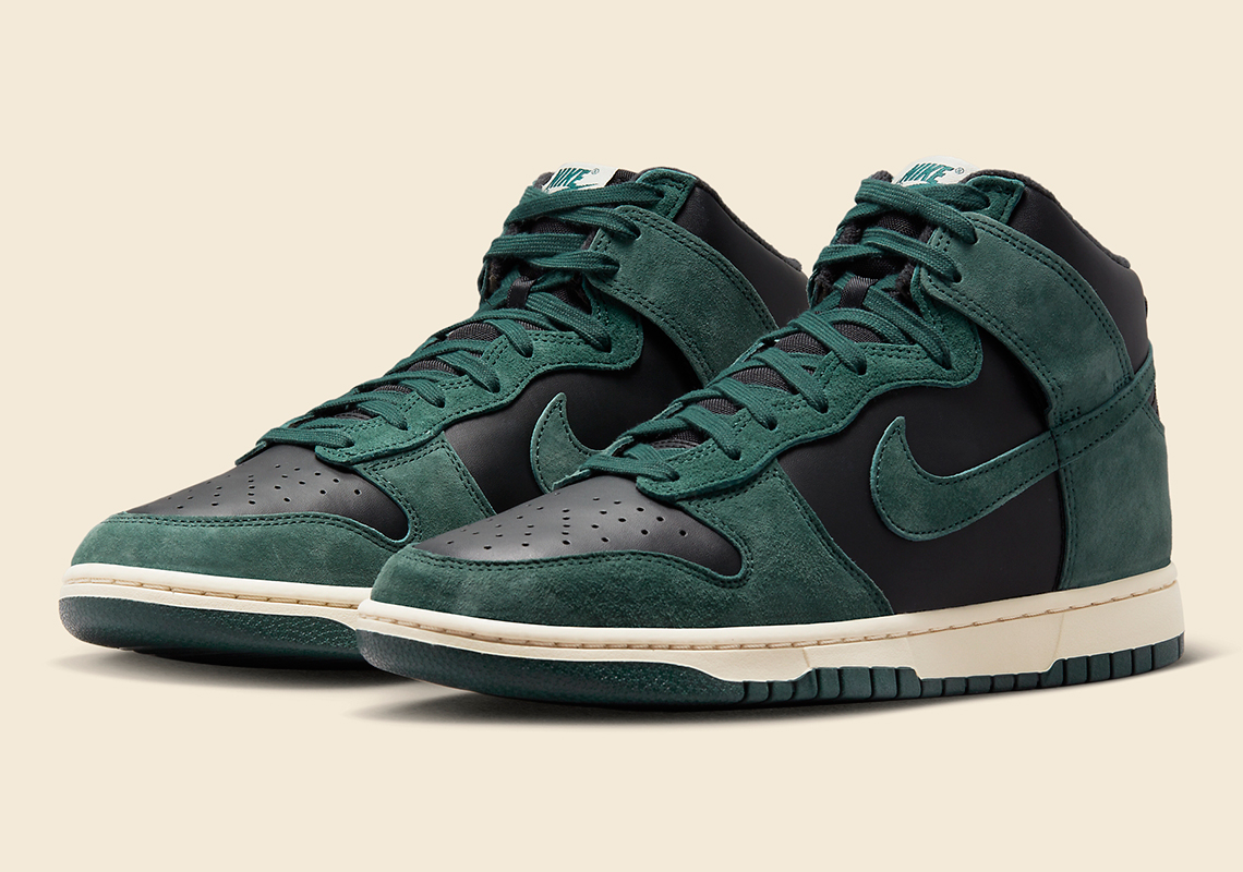 Nike Dunk High Green Black Sail Dq7679 002 3