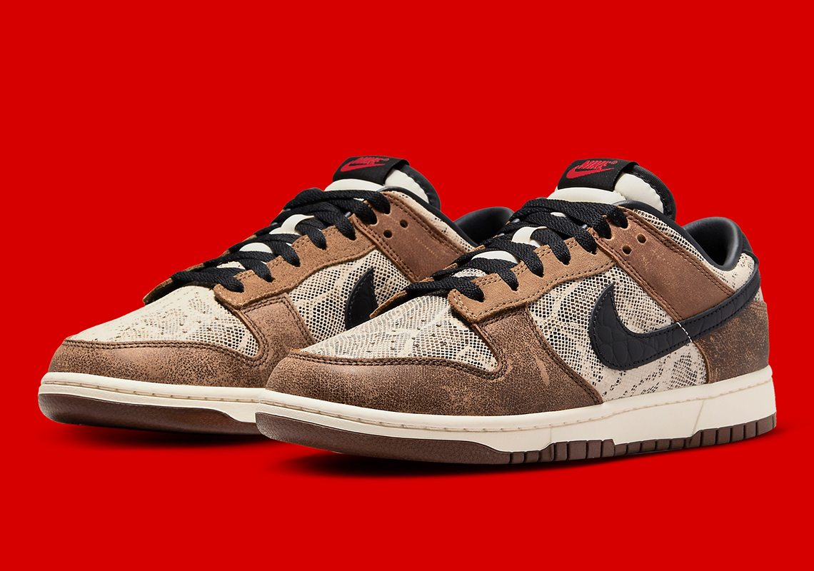Retro Nike Logos Stamp This Multi-Textured Dunk Low CO.JP