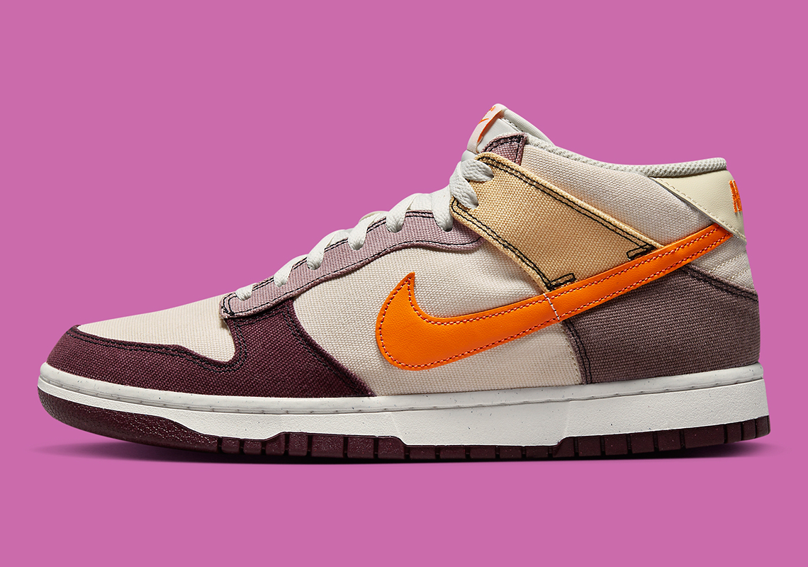 Nike Dunk Mid Coconut Milk Vivid Orange Celestial Gold Plum Eclipse Sail Night Maroon Dv0830 101 6