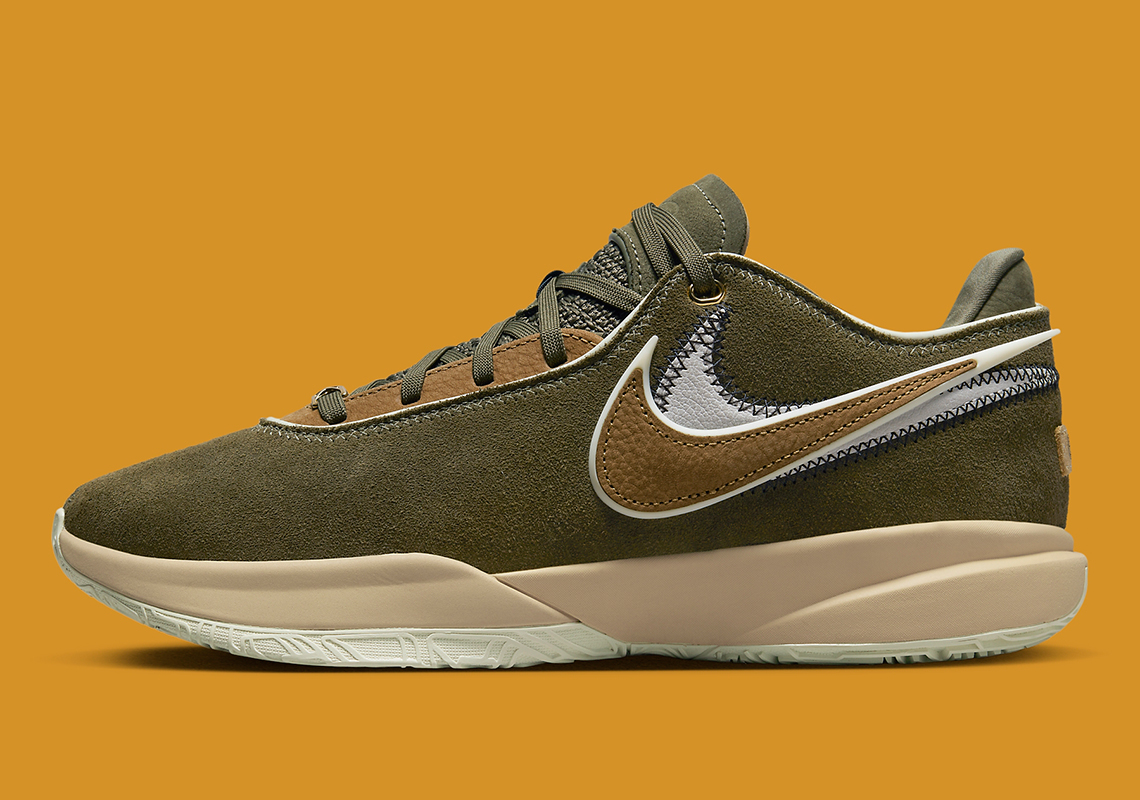 Nike Lebron 20 Olive Suede Dv1193 901 8