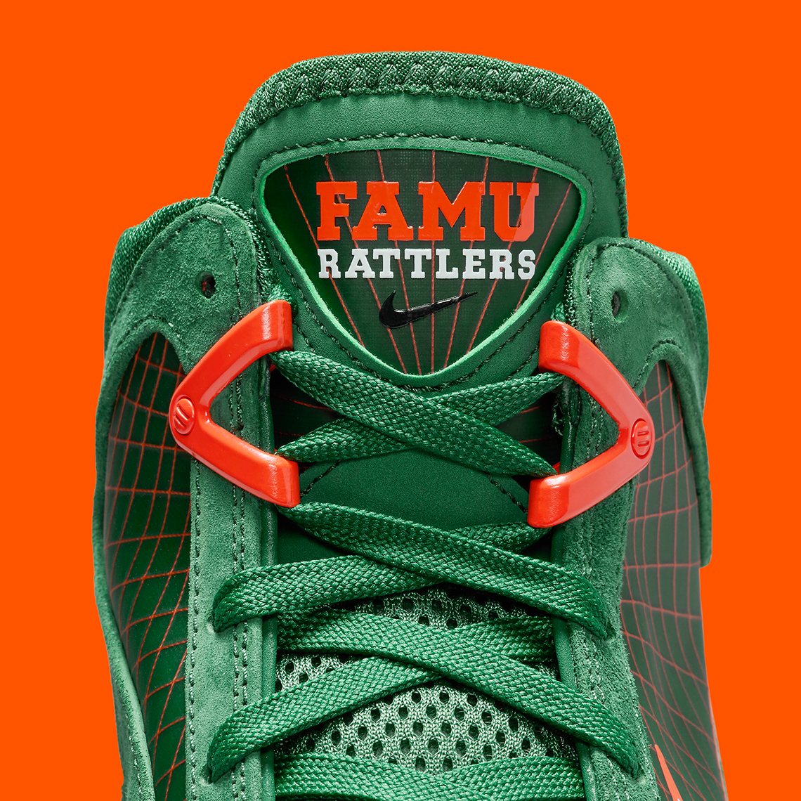 Nike Lebron 7 Famu Gorge Green Total Orange Dx8554 300 9