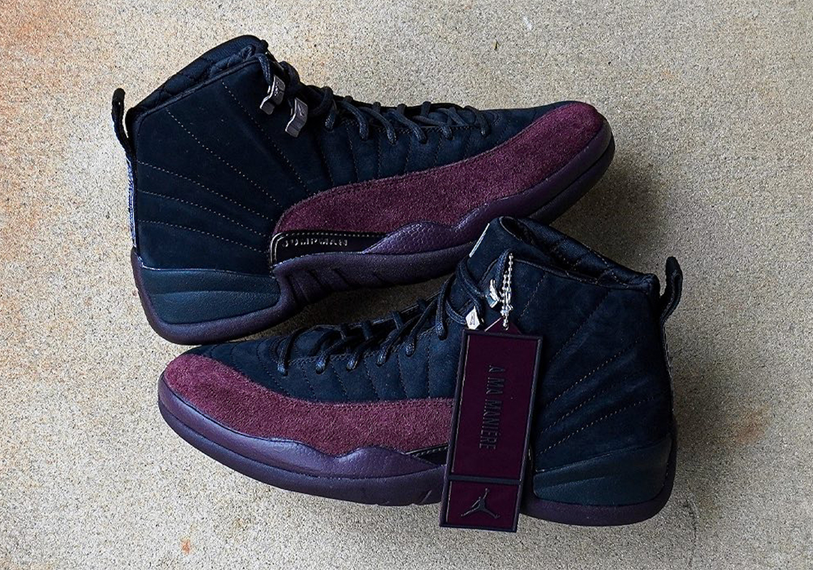 A Ma Maniére Paints The Air Jordan 12 In A Darkened "Burgundy"