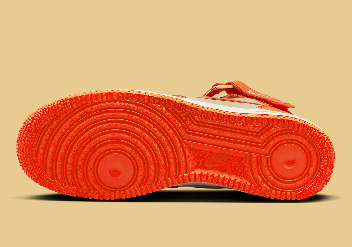 Nike Air Force 1 Mid Team Gold Safety Orange Fb2036 700 1