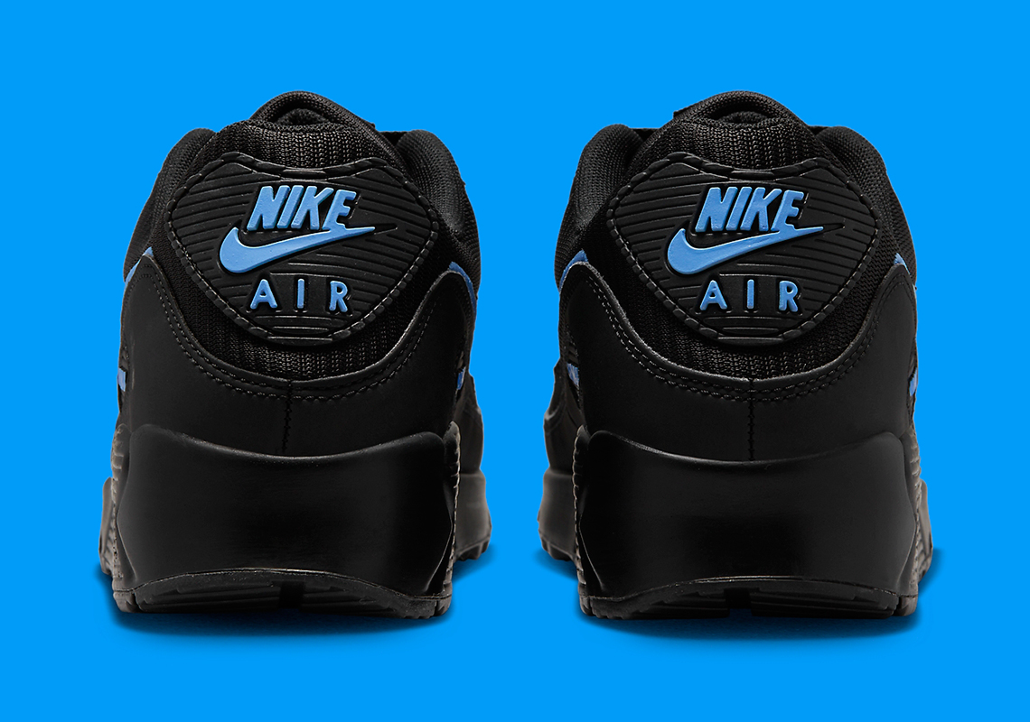 Nike Air Max 90 Black University Blue Fj4218 001 1