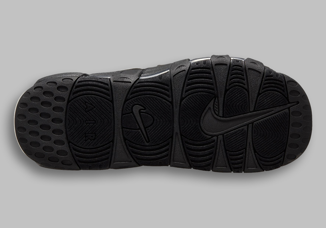 Nike Air More Uptempo Slide Black White Dv2137 001 3