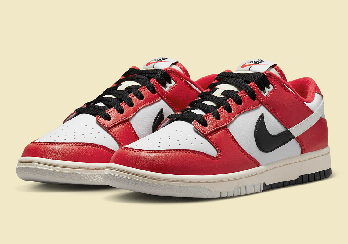 Split Logos, Swooshes, And Outsoles Appear On This Upcoming Nike Dunk Low