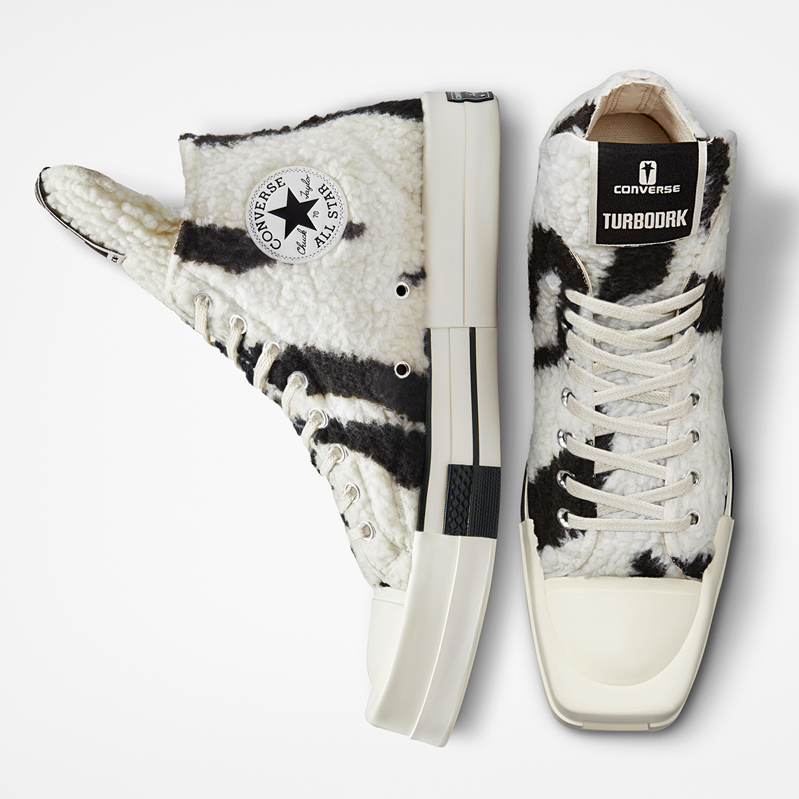 Rick Owens Converse Chuck 70 Turbodrk Zebra A03943c 7