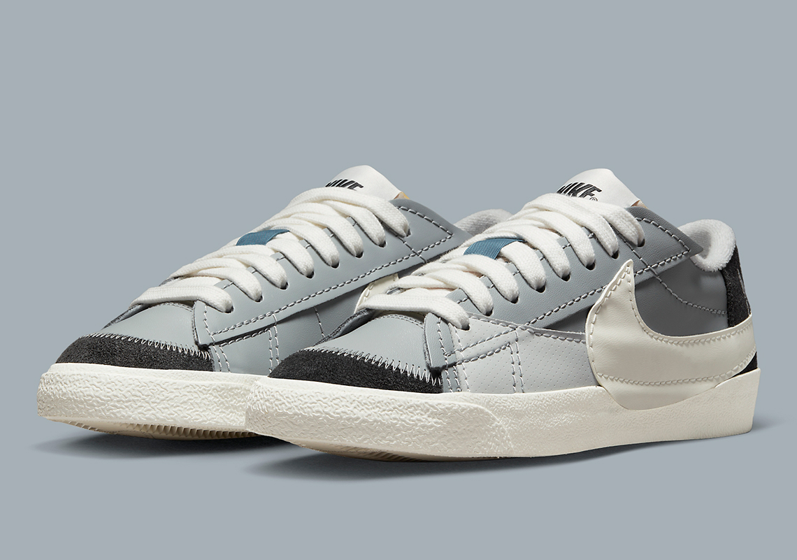 The Nike Blazer Low Jumbo Keeps It Simple In "Smoke Grey" And "Sail"