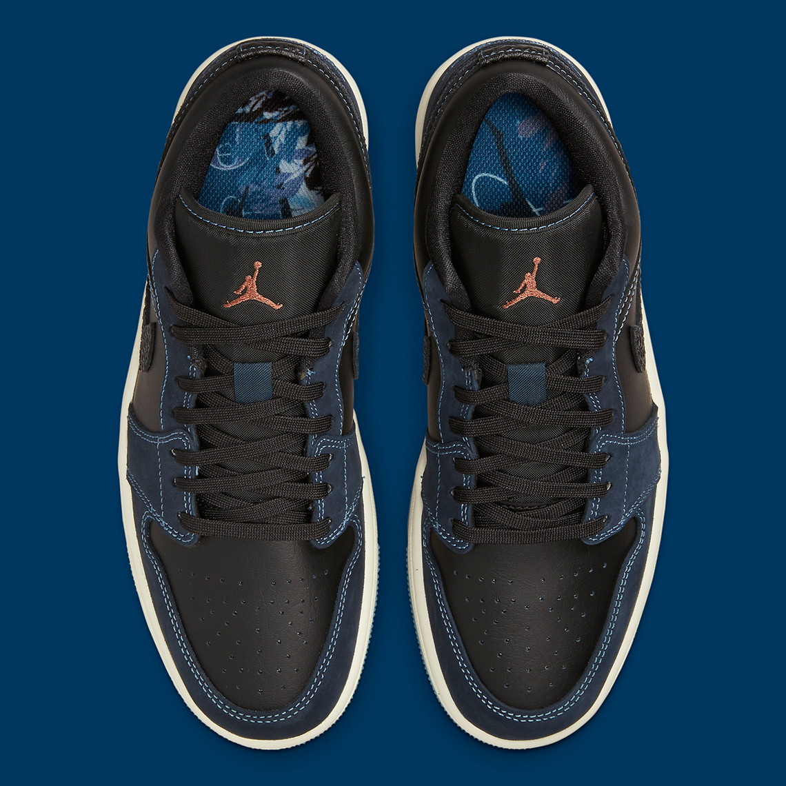 Air Jordan 1 Low Navy Black Snakeskin Fj5478 010 10