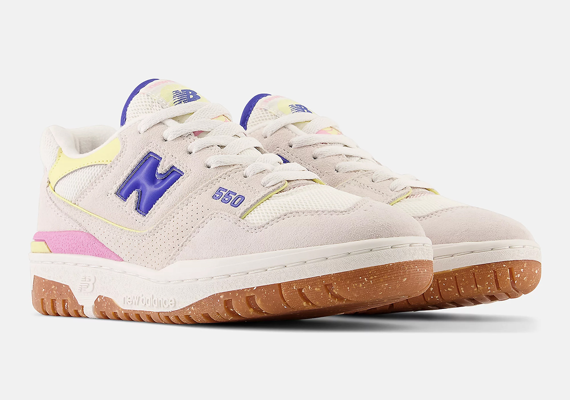 New Balance 550 Sea Salt Marine Blue Bbw550db 4