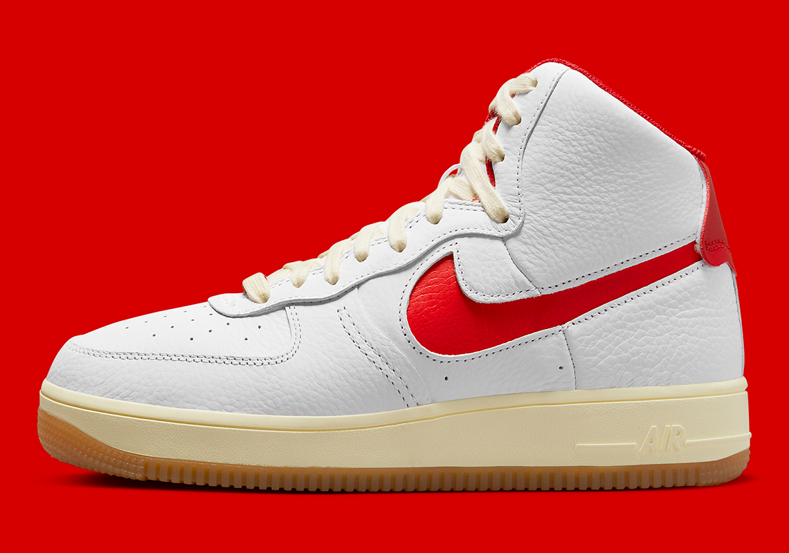 Nike Air Force 1 Sculpt White Red Coconut Milk Fn3500 100 4