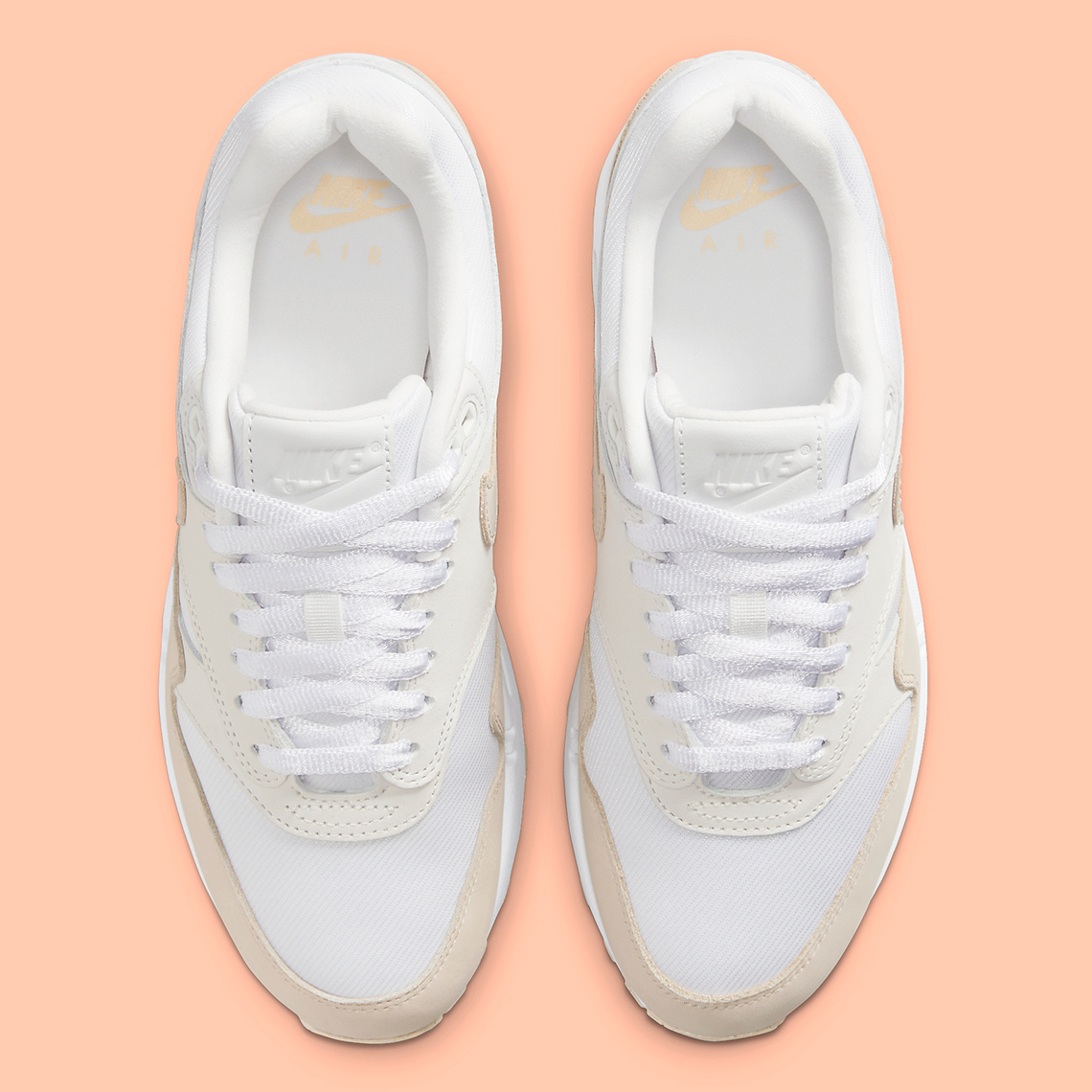 Nike Air Max 1 White Sanddrift Phantom Fb5060 100 2